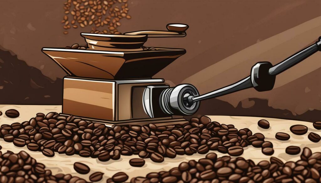 coarsely ground coffee