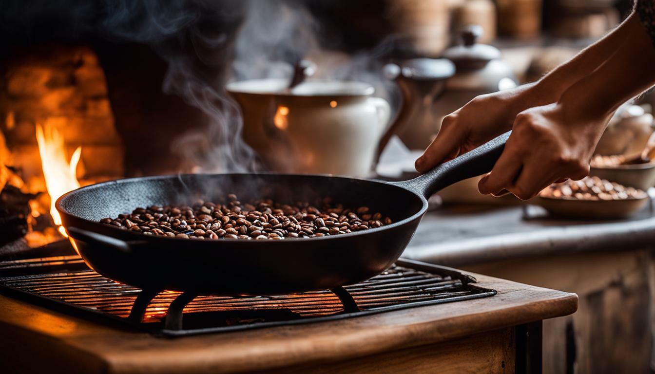 roasting coffee beans twice